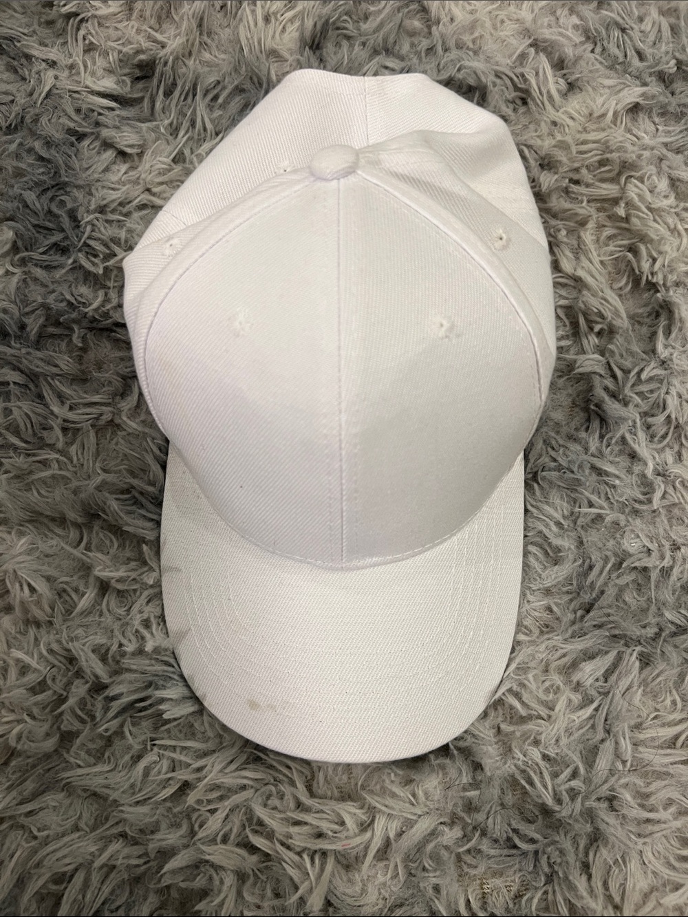 White baseball hat